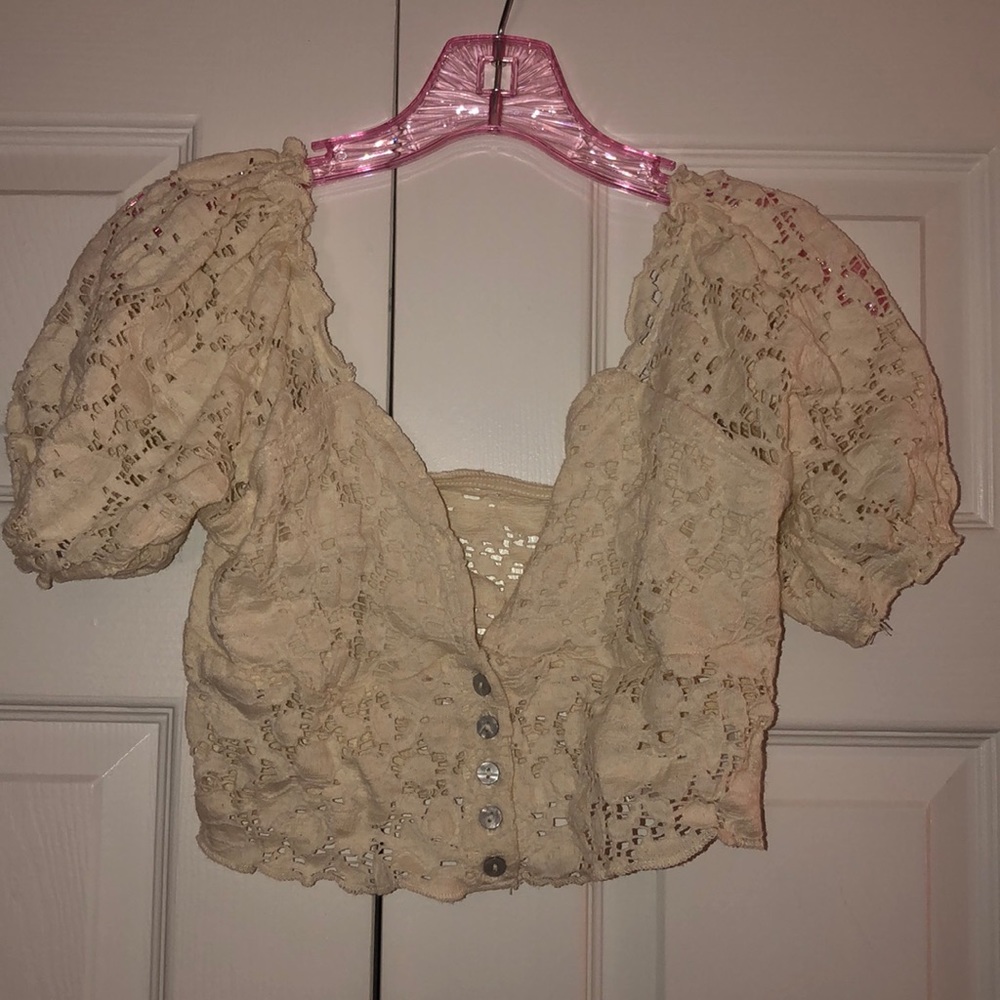 Urban Outfitters lace crop top